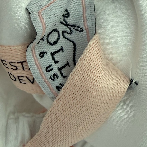 Oh Polly Millie Bow-Detail Halterneck Bubble Hem Mini Dress - Picture 5 of 5